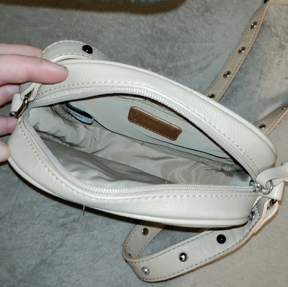 Nine West | Cream Colored Vegan Leather Crossbody Bag Crossbody Purse - Picture 9 of 16